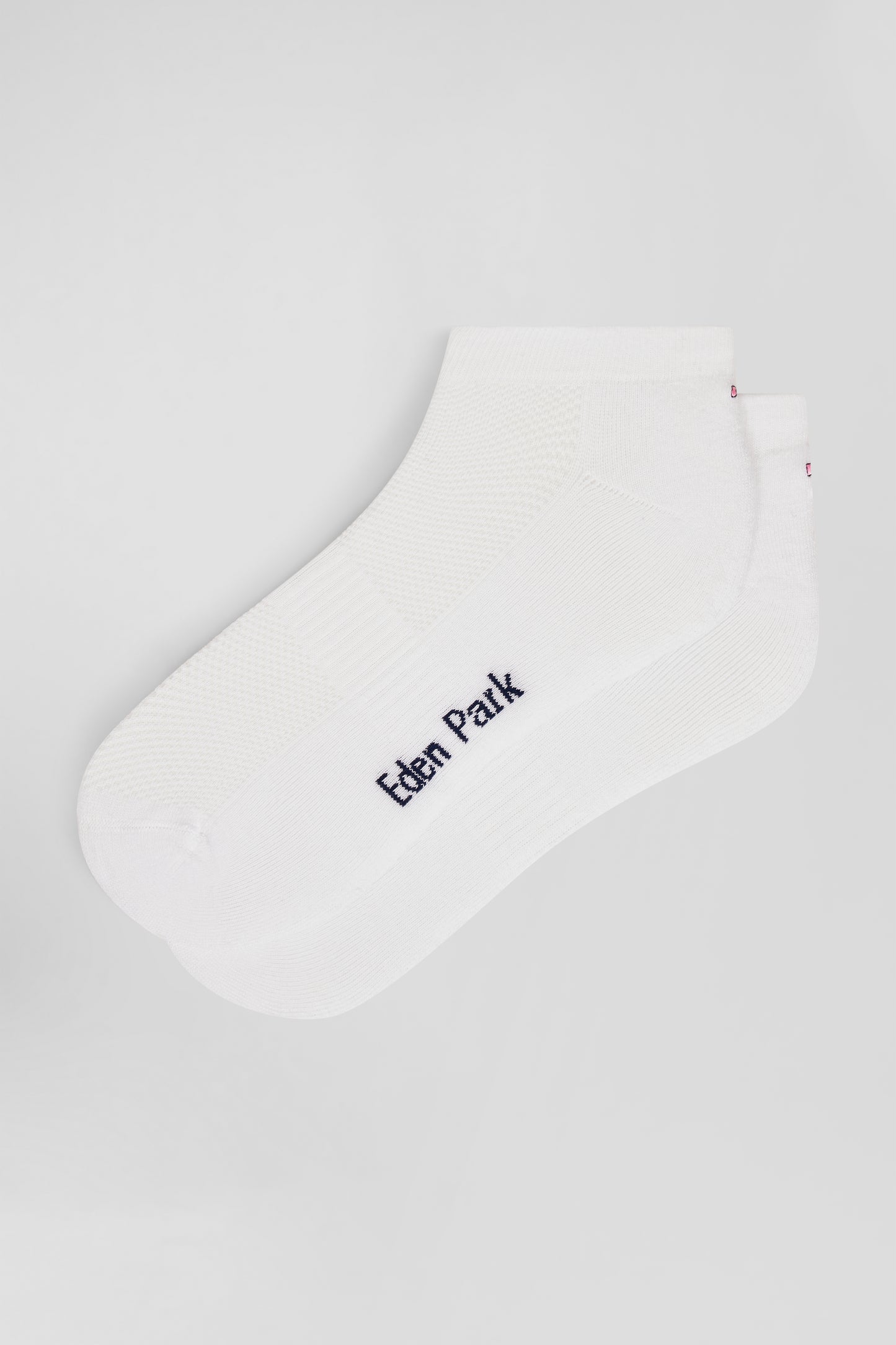 Chaussettes basses en coton stretch mélangé blanches