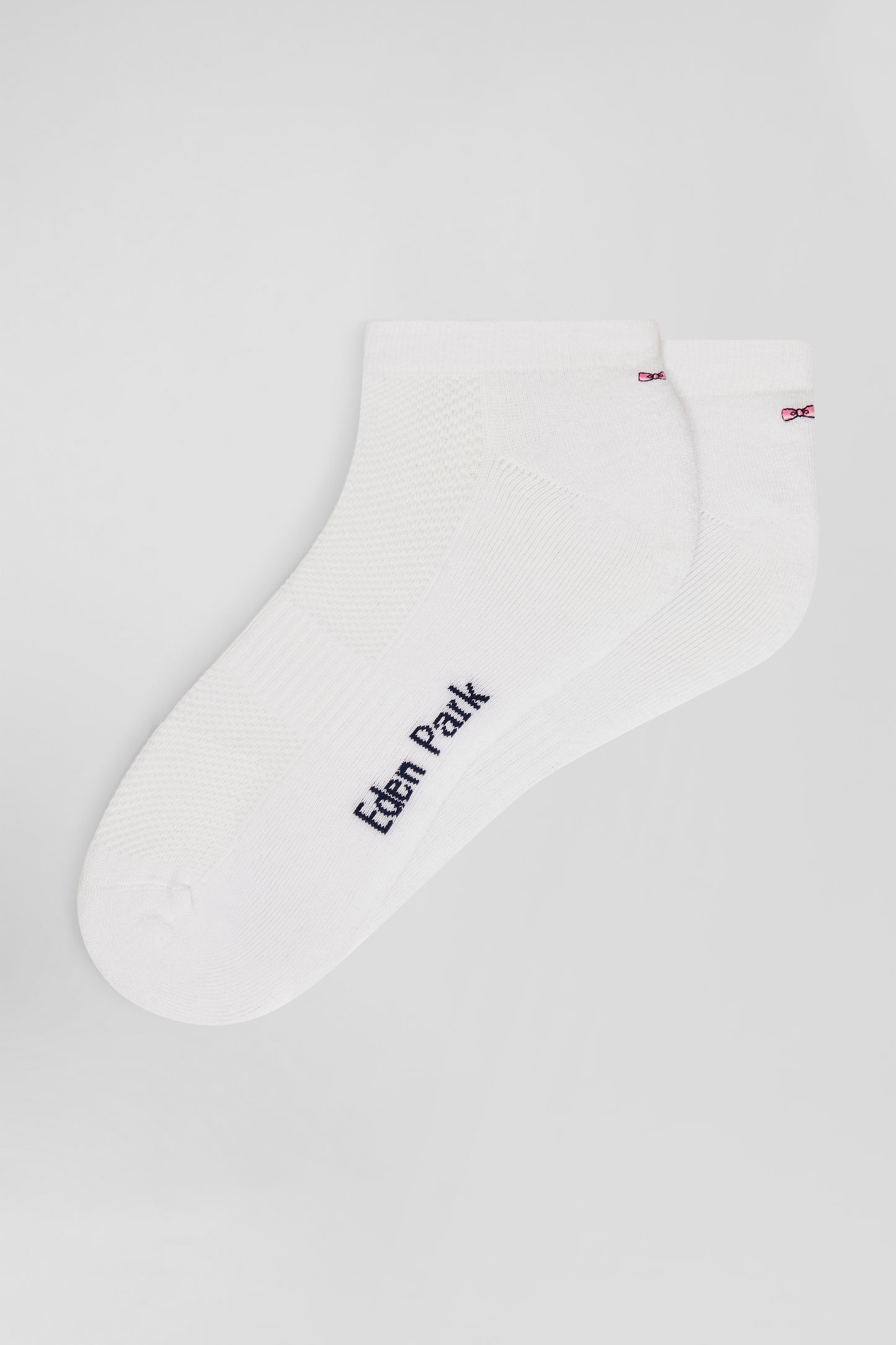 Chaussettes basses en coton stretch mélangé blanches