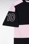Black cotton zoland t-shirt straight cut