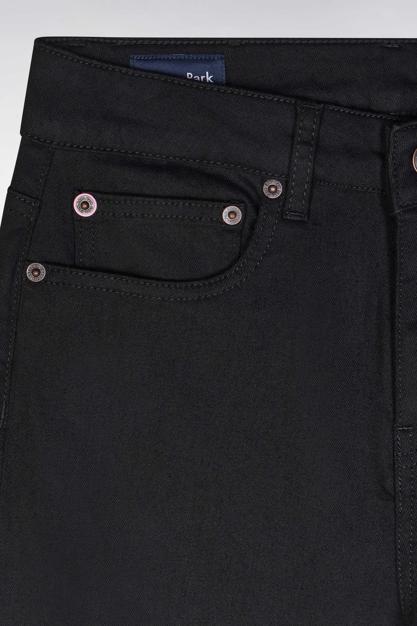 Slim-fit black stretch denim 5-pocket jeans