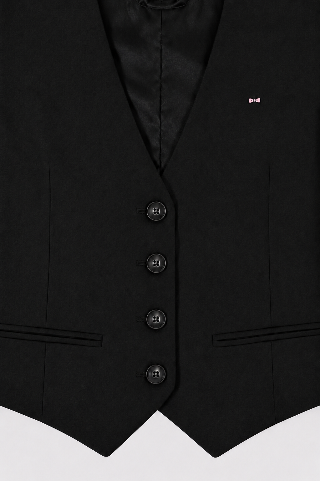 Gilet de costume fluide noir