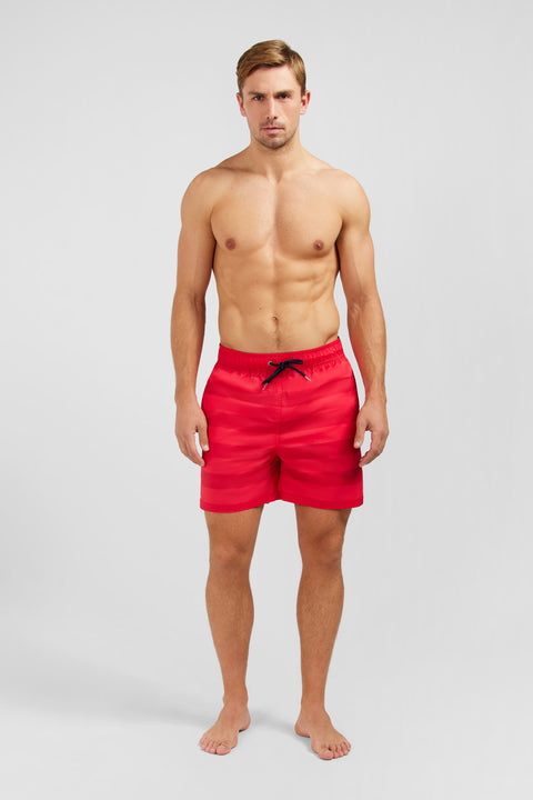 Red striped swim shorts - Image 1