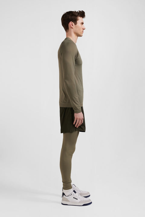 Khaki sports shorts - Image 3