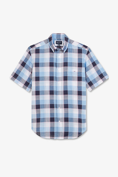 Checked blue shirt - Image 2