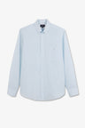 Chemise bleu clair à rayures