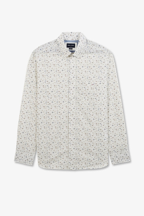 Chemise blanche imprimé exclusif cercle - Image 2