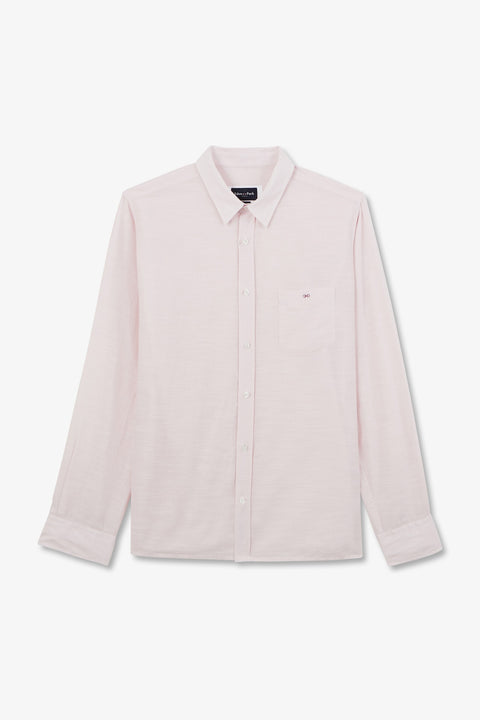Chemise rose unie - Image 2