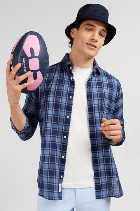 Blue checked shirt - Image 3
