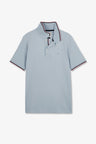 Polo bleu clair en coton Pima