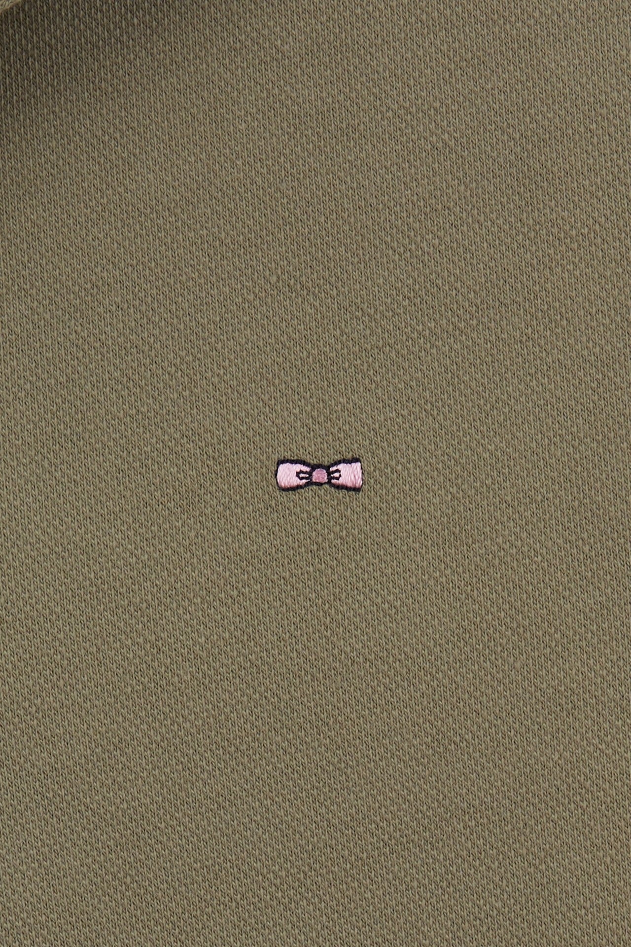 Polo beige uni à manches courtes