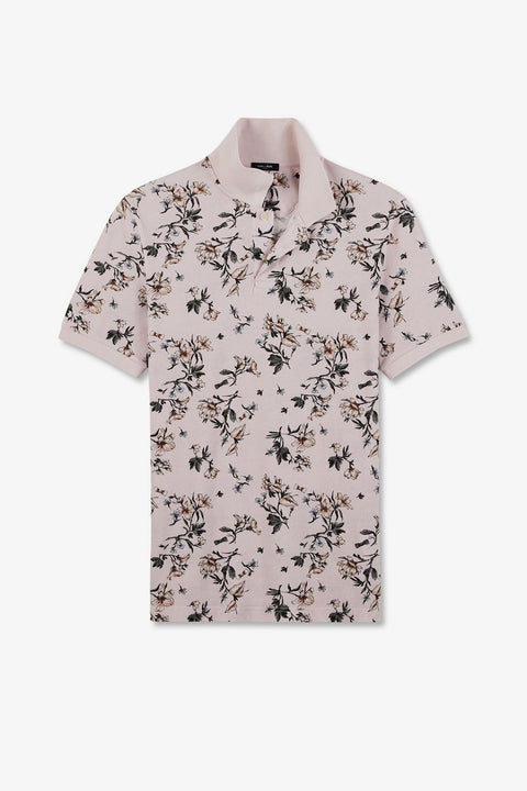 Polo shirt with an exclusive floral print - Image 2