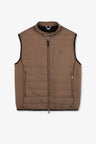 Doudoune beige sans manches