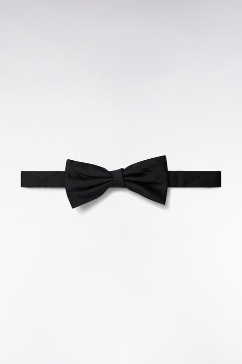 Nœud papillon en soie noir - Image 1