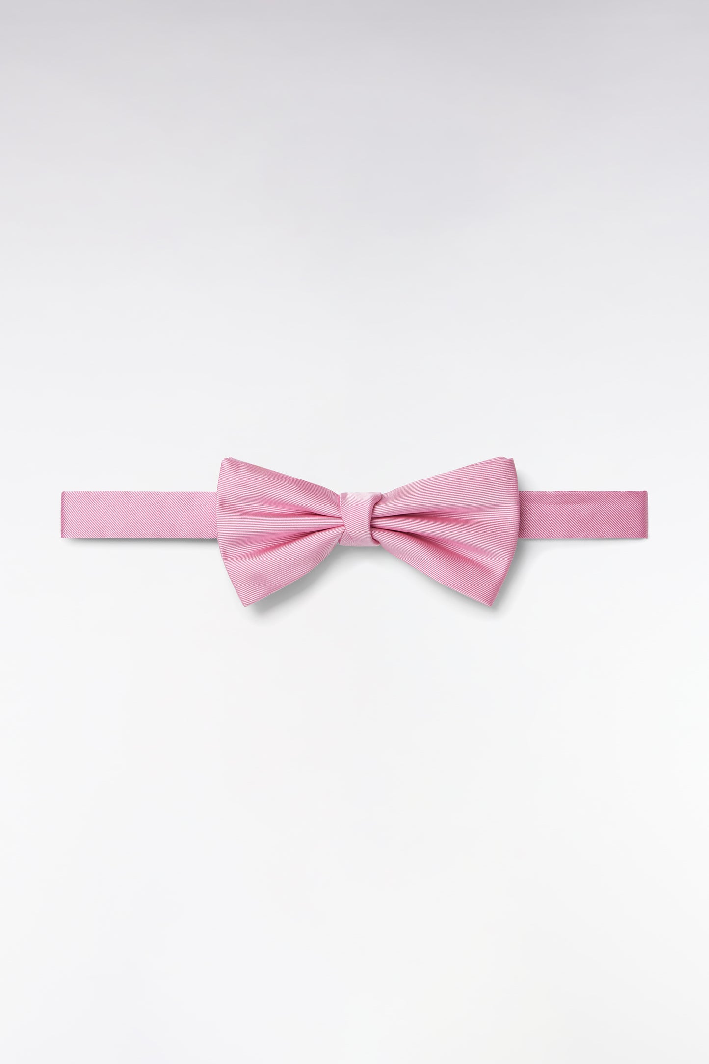 Pink silk bow tie