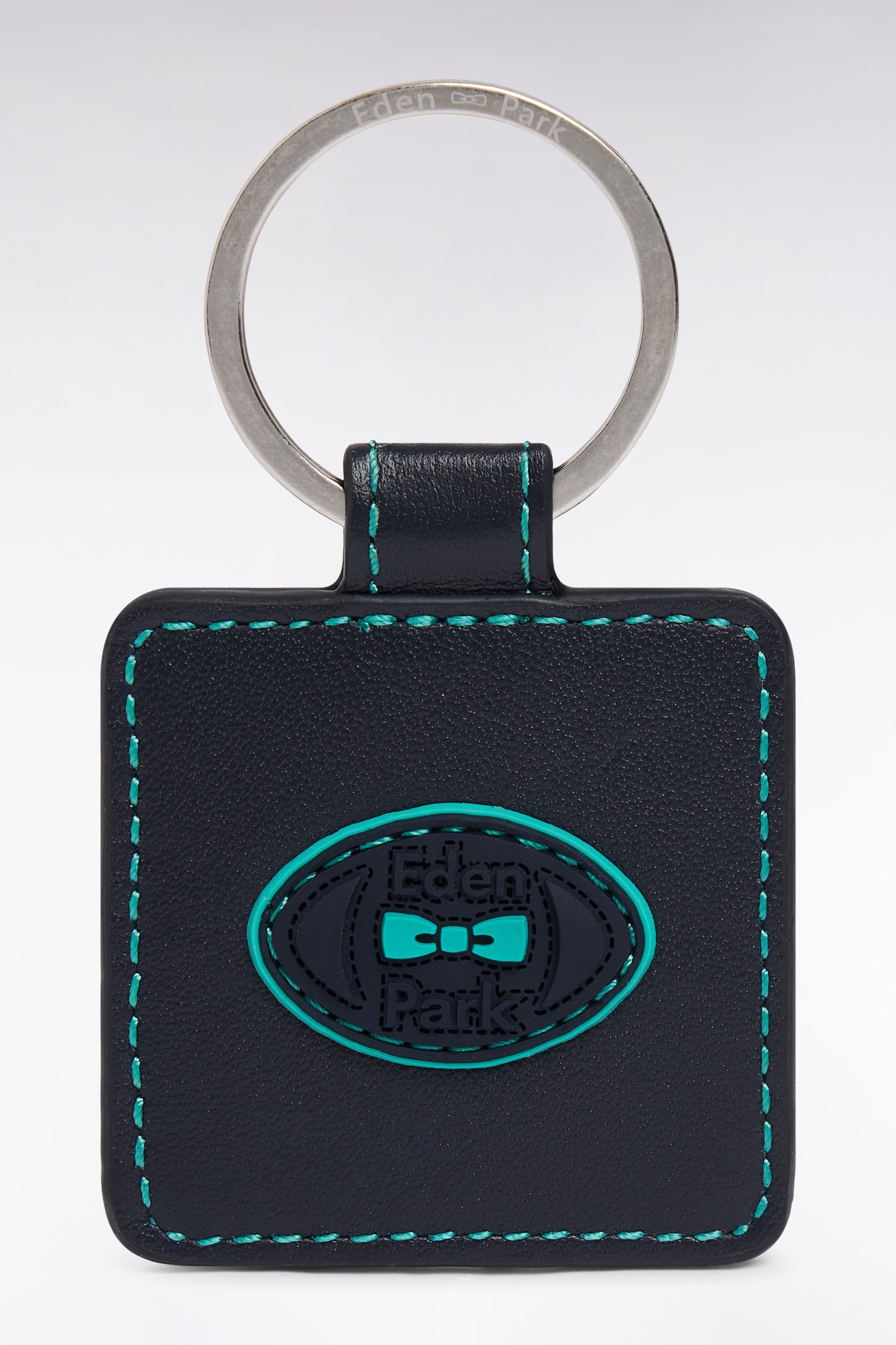 Porte-clefs en cuir vert