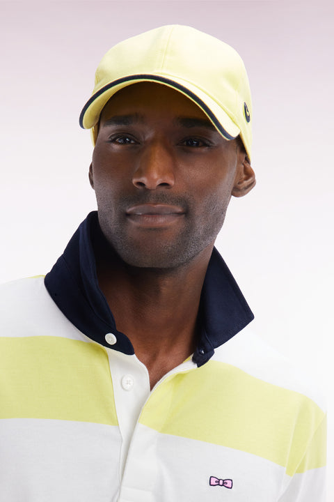 Casquette en jersey de coton jaune - Image 1