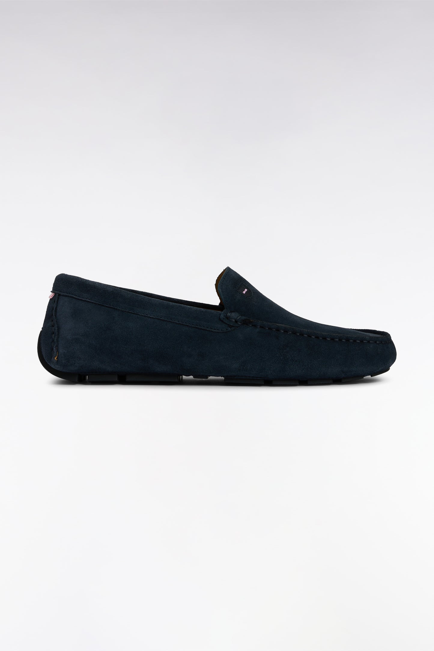 Mocassins en cuir suédé bleu marine
