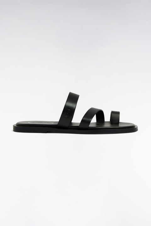 Sandales en cuir noires - Image 1