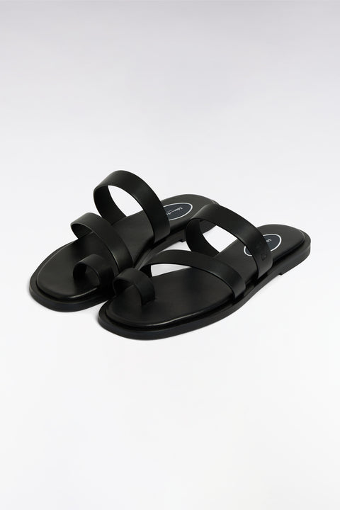Sandales en cuir noires - Image 3