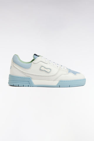 White and sea green EP10 leather sneakers