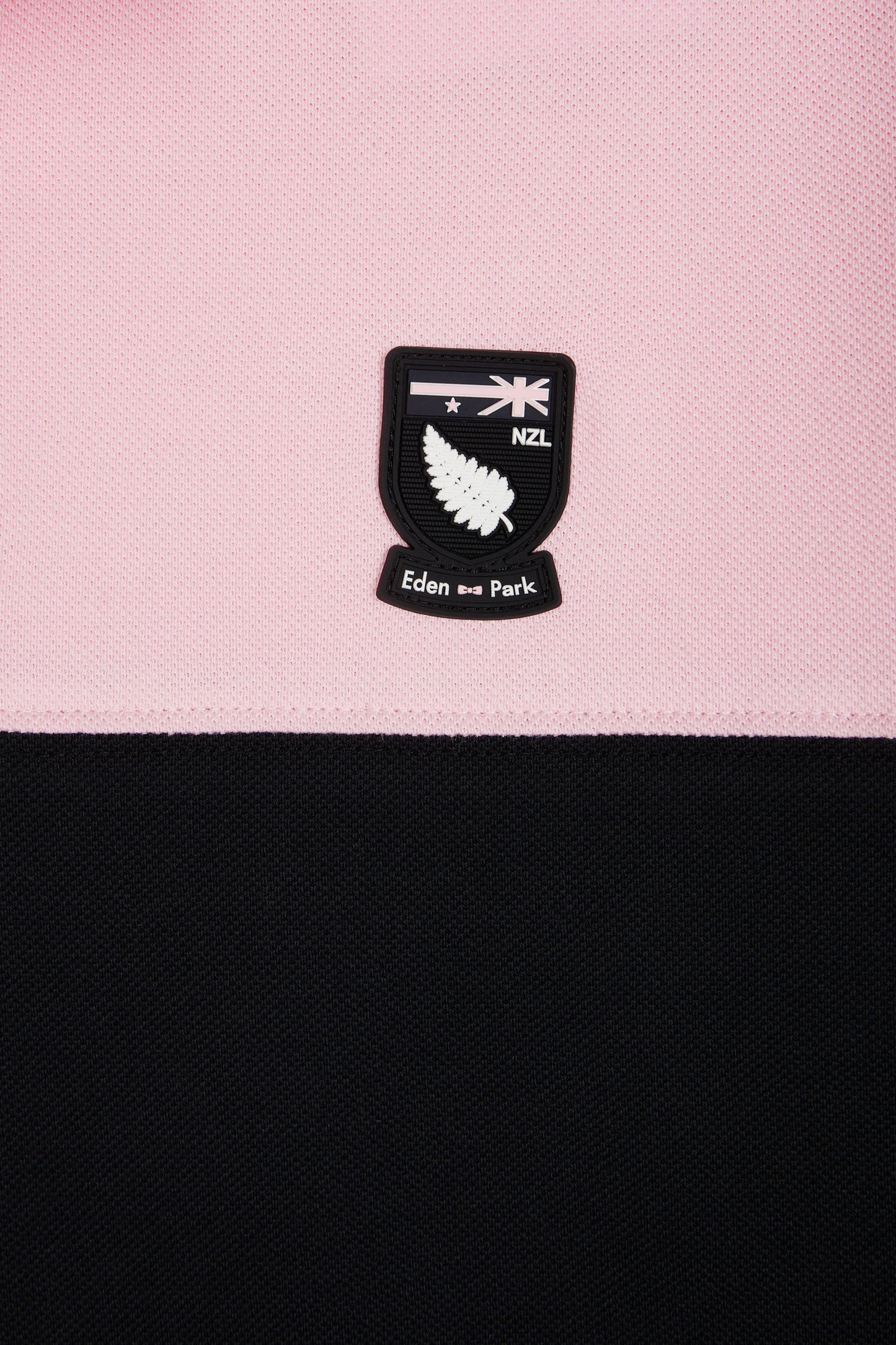 Relaxed-fit New Zealand short-sleeved polo shirt in pink cotton