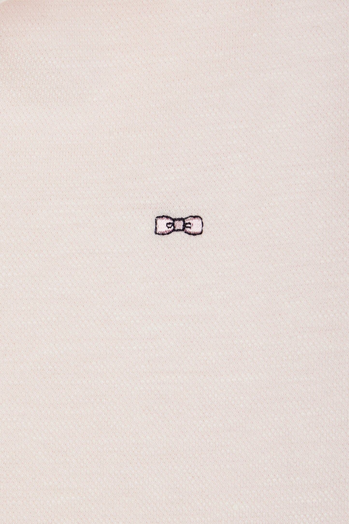 Straight-fit short-sleeved polo shirt in pink cotton-linen blend