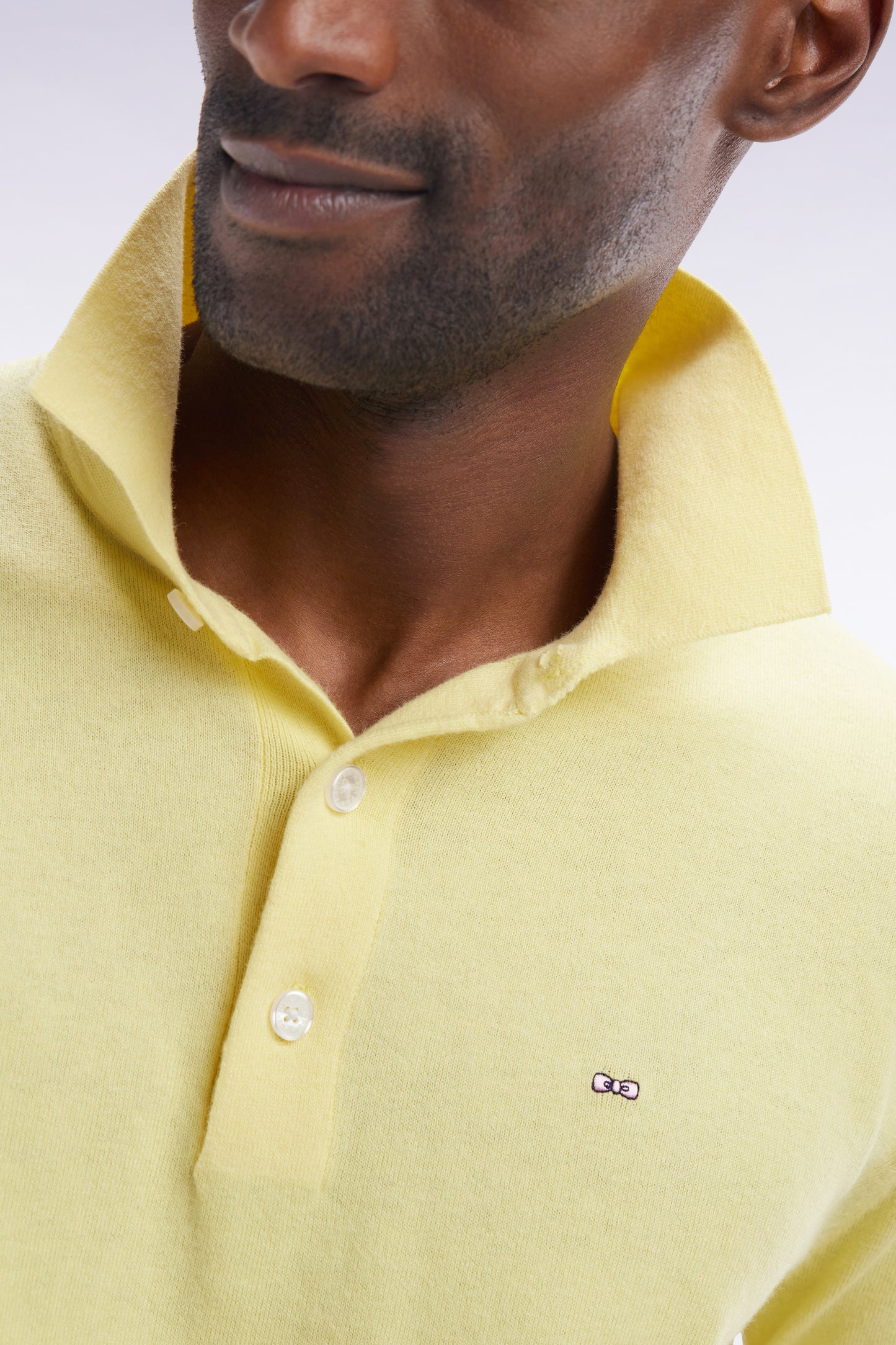 Straight-fit ivory cotton-silk-blend polo neck jumper