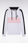 Sweatshirt à capuche New Zealand en coton blanc coupe décontractée