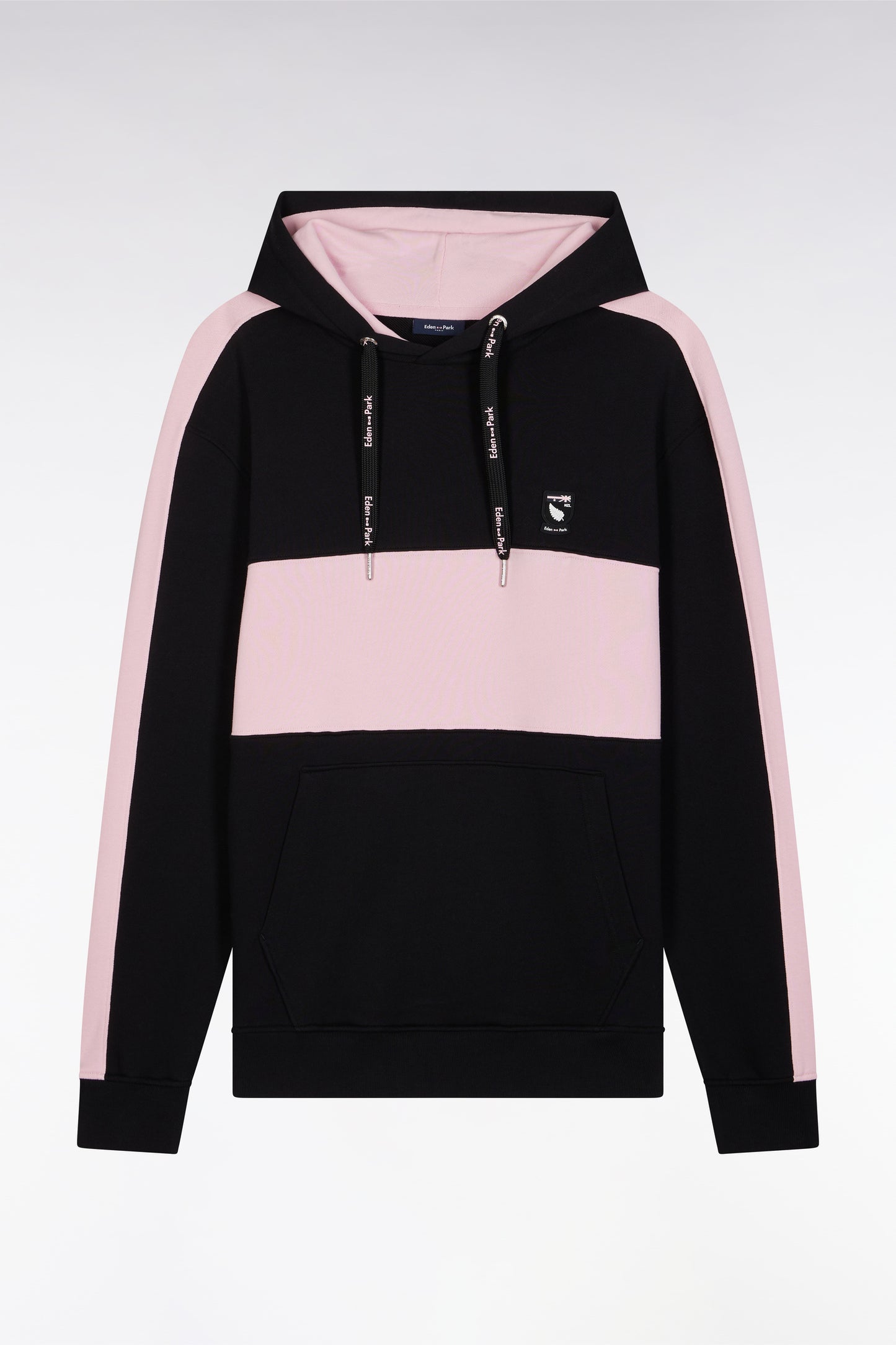 Relaxed-fit New Zealand black cotton hoodie