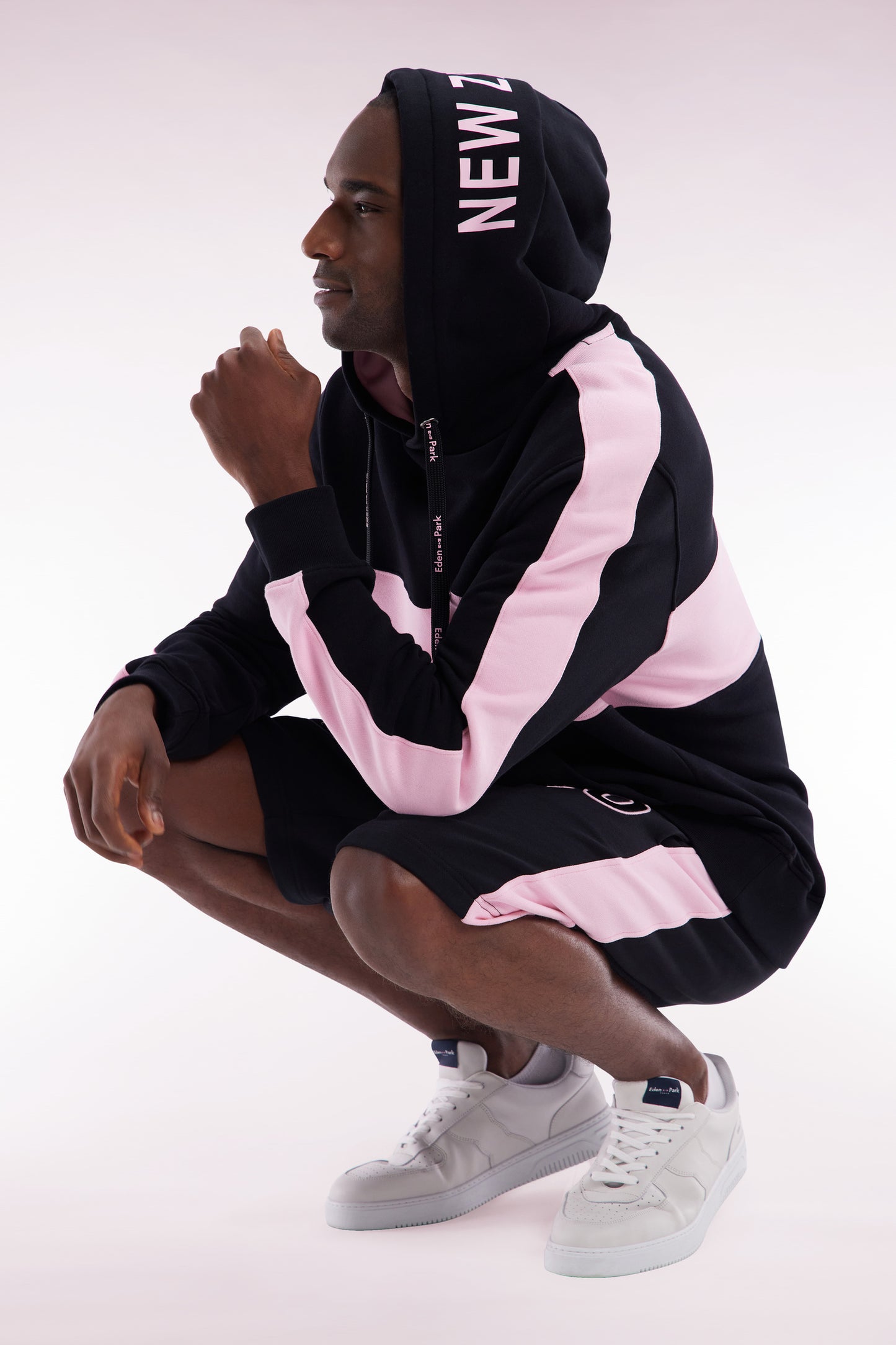 Relaxed-fit New Zealand black cotton hoodie