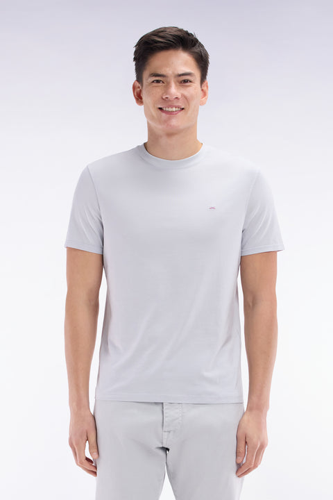 T-shirt gris clair coupe droite - Image 1