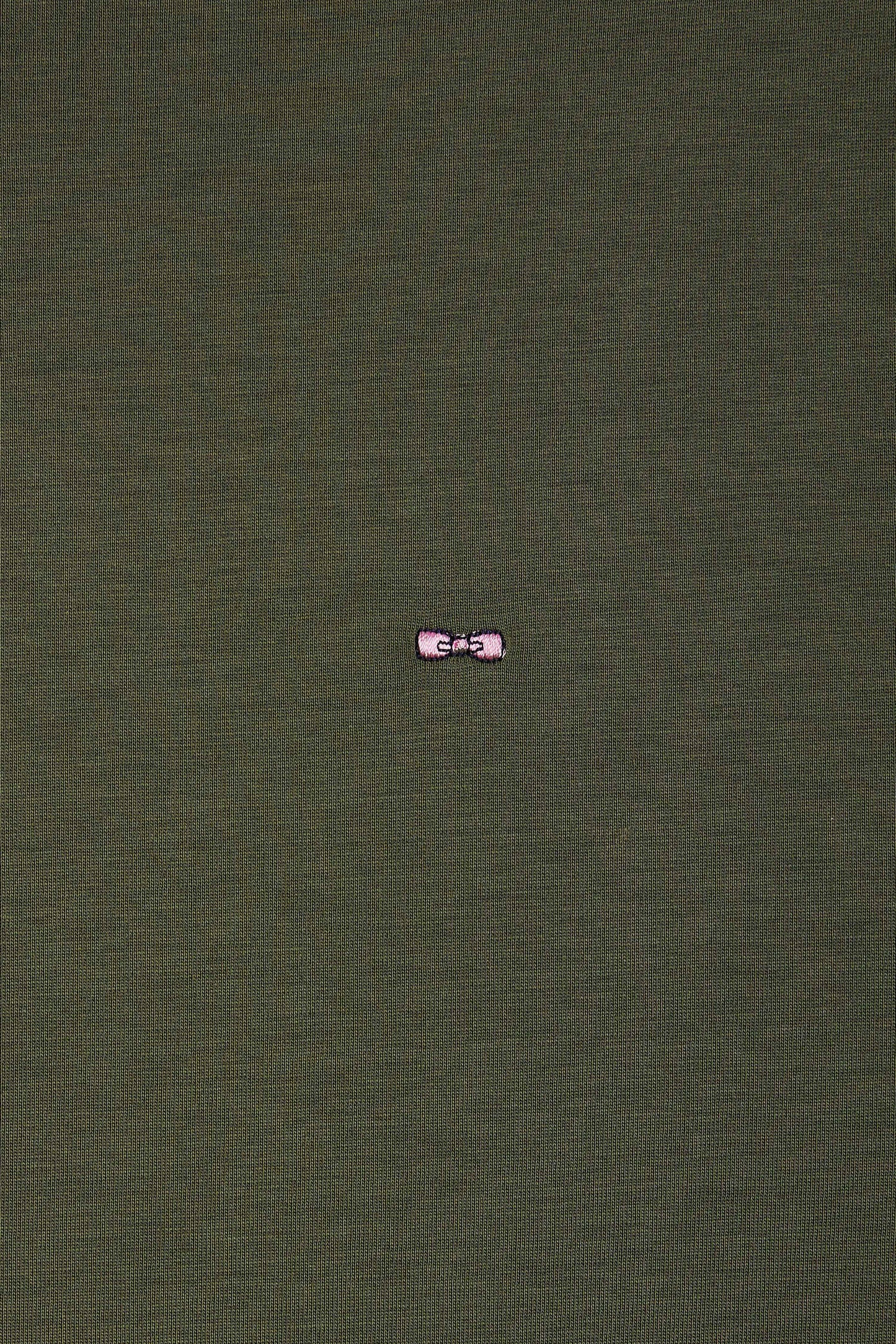 Straight-fit khaki short-sleeved T-shirt