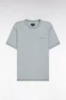 T-shirt en coton gris moyen surteint coupe décontractée