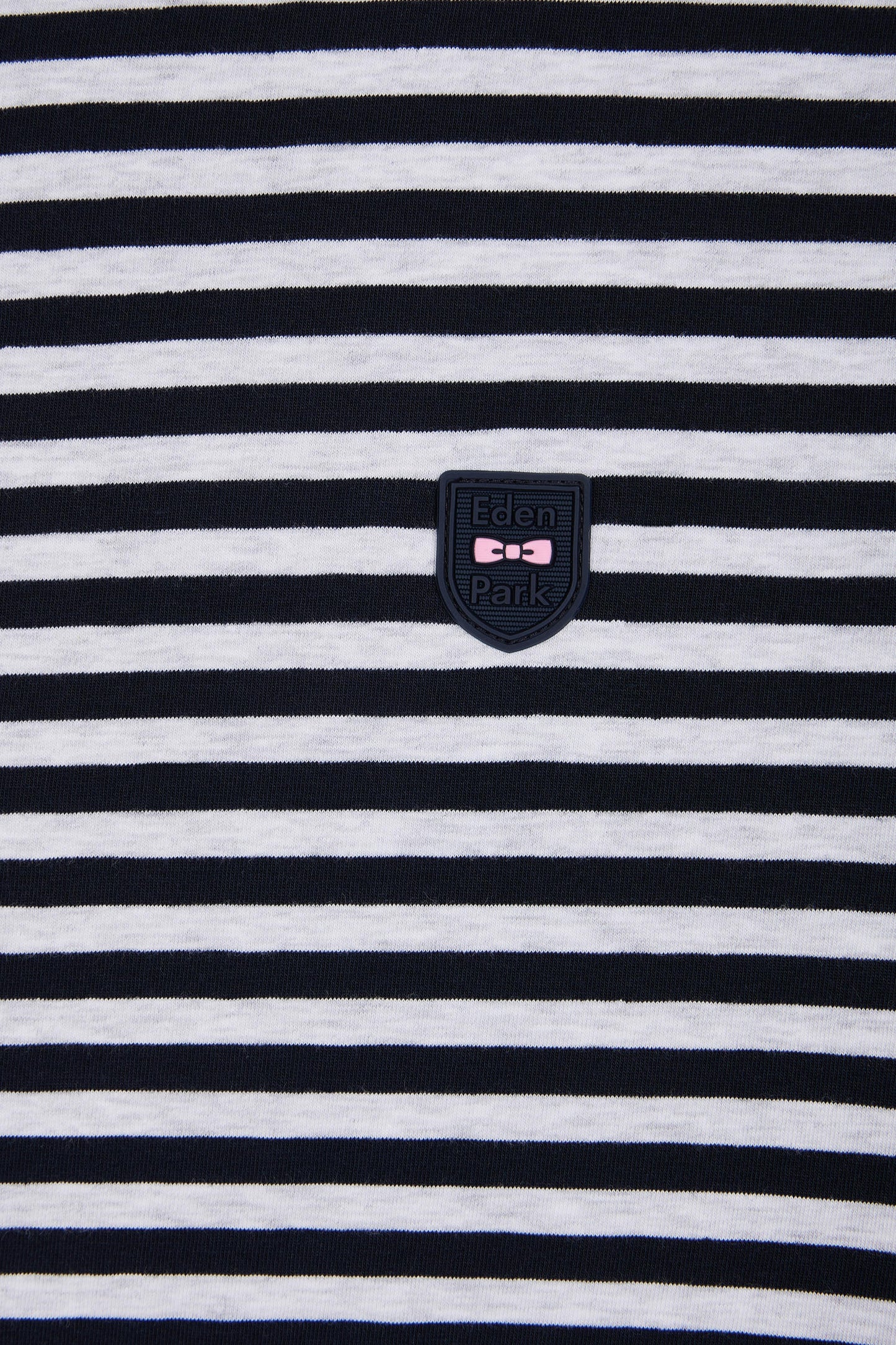 Slim-fit navy striped stretch cotton T-shirt