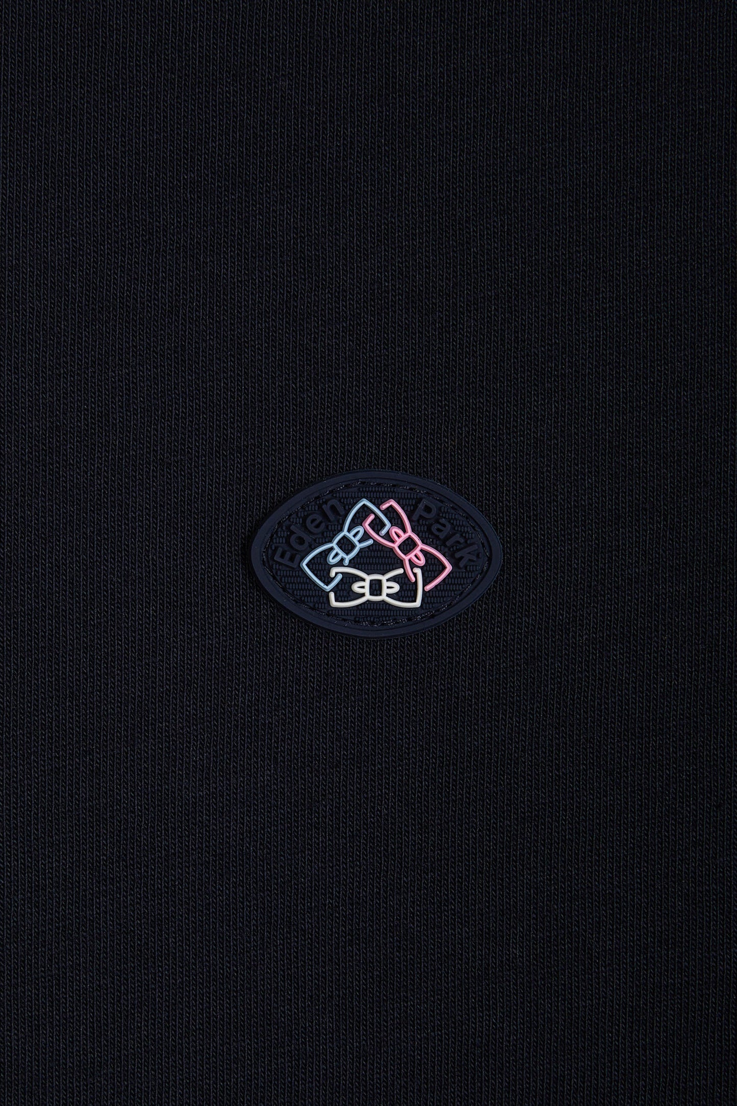 UNA T-shirt in navy colored sleeves straight cut