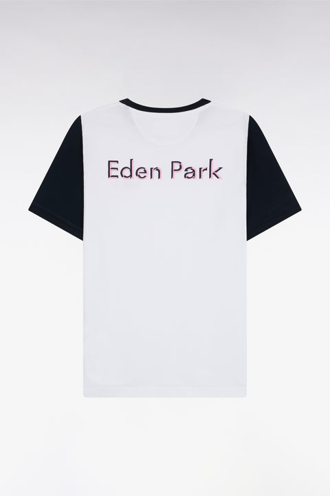 Relaxed fit white cotton short-sleeved T-shirt - Image 2