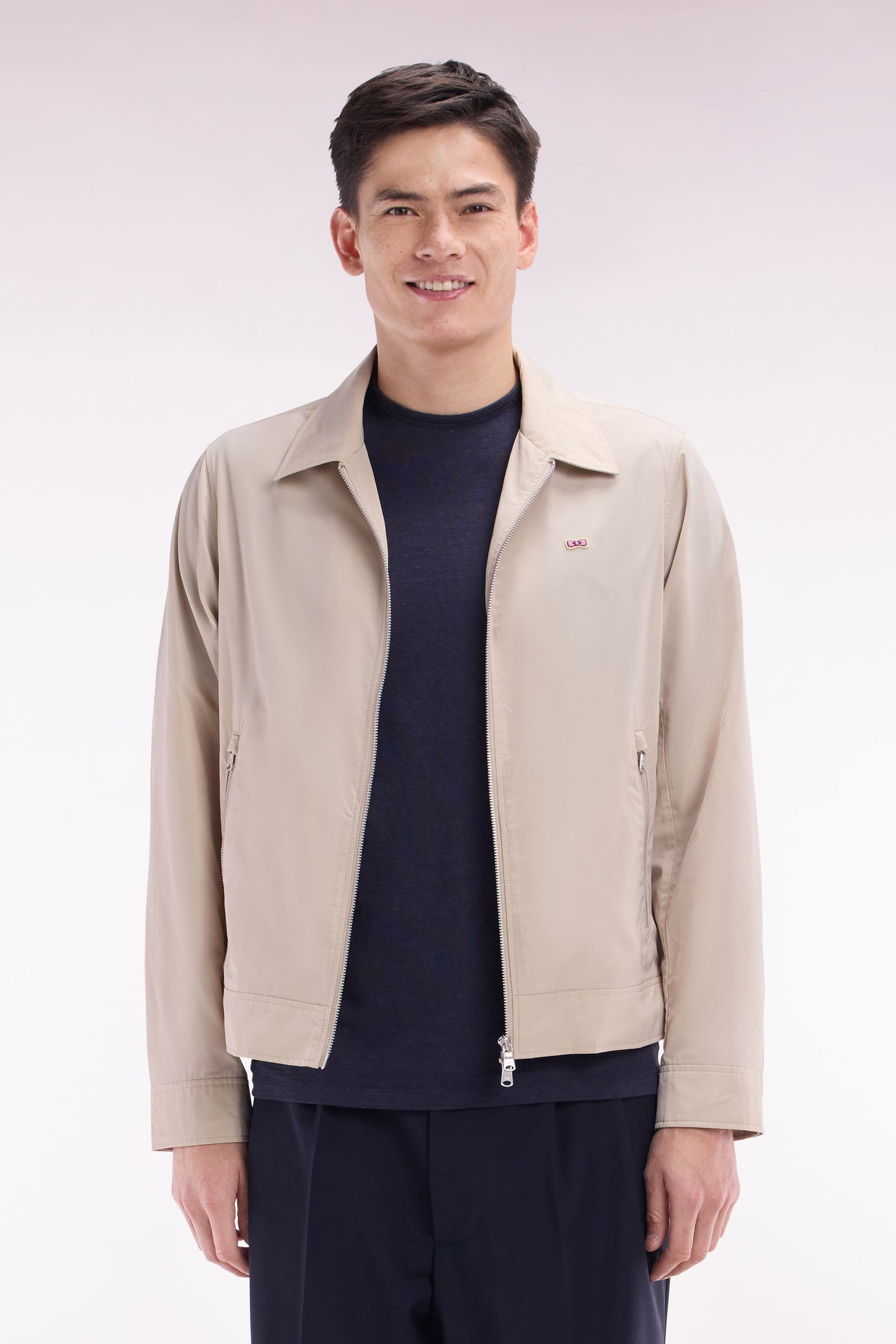Beige zipped jacket