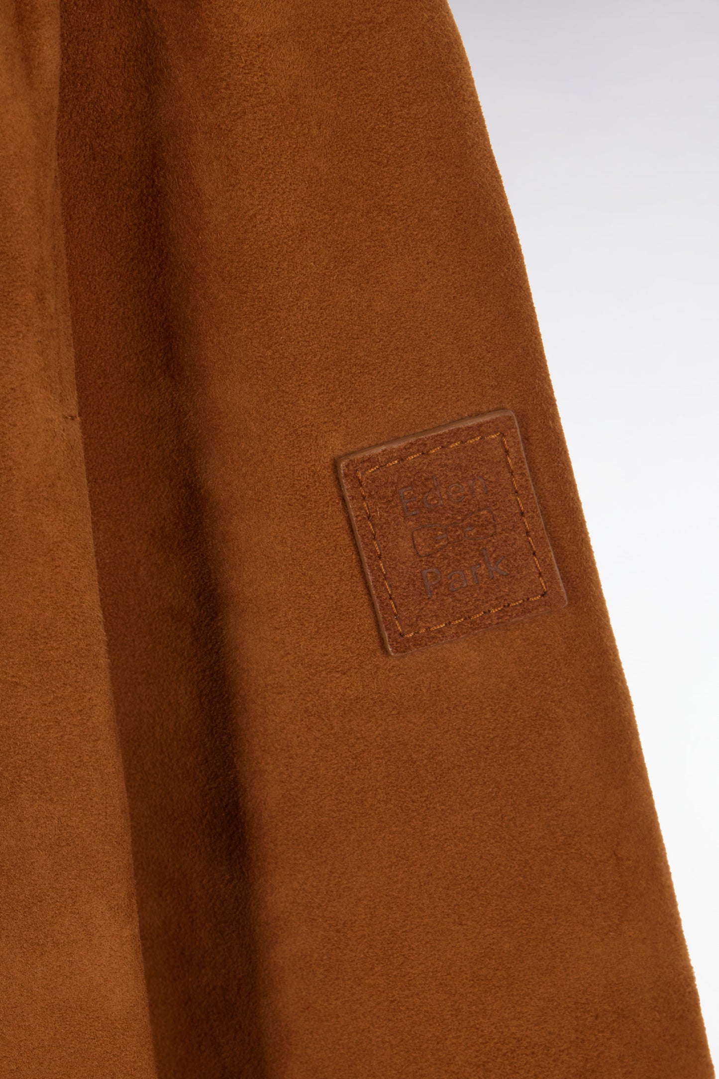 Brown suede zipped jacket