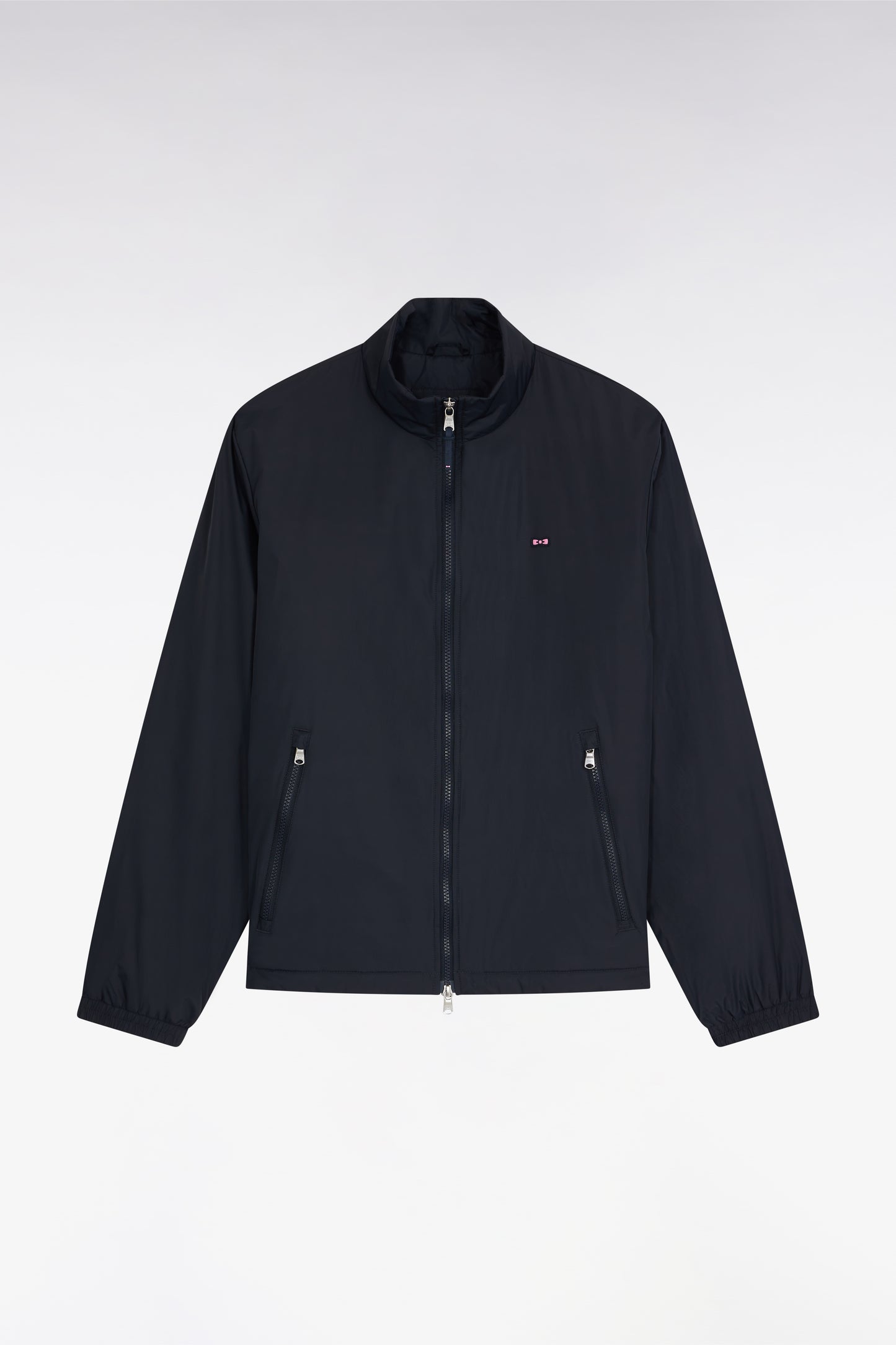 Blouson coupe-vent en nylon marine