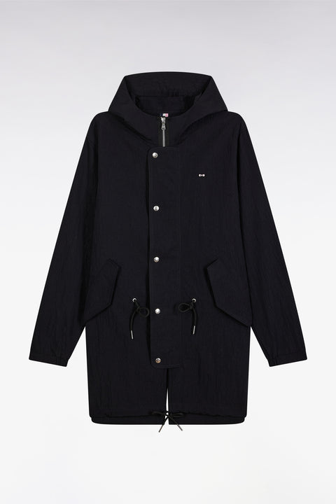 Parka légère à capuche intégrée noire - Image 2