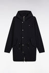Parka légère à capuche intégrée noire