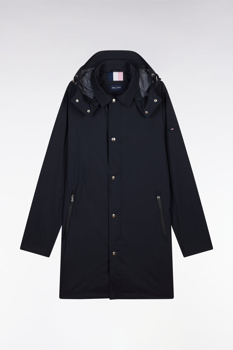 Parka à capuche amovible bleu marine - Image 2