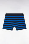 Boxer en jersey de coton stretch cerclé marine et bleu