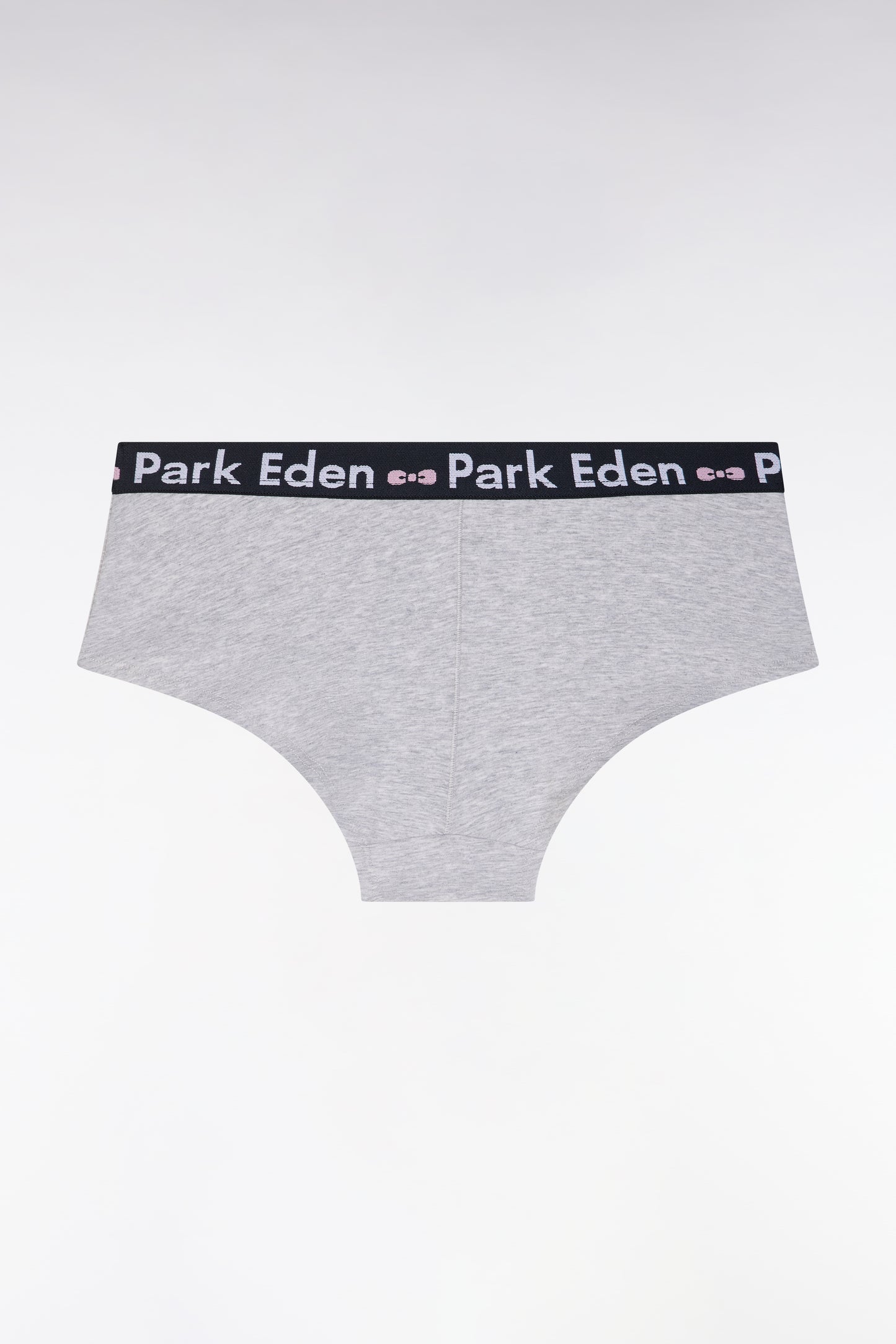 Grey stretch cotton shorty briefs