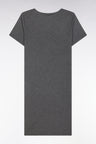 Chemise de nuit en modal stretch gris logo Eden Park