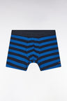 Lot de deux boxers unis et cerclés en jersey de coton stretch marine