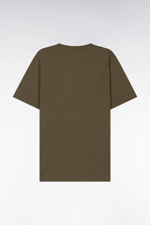 Short pyjamas in khaki cotton jersey shorts with micropatterns - Image 3