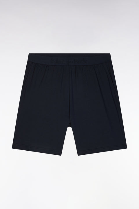 Short pyjamas in cotton jersey Sky T-shirt Navy shorts - Image 3