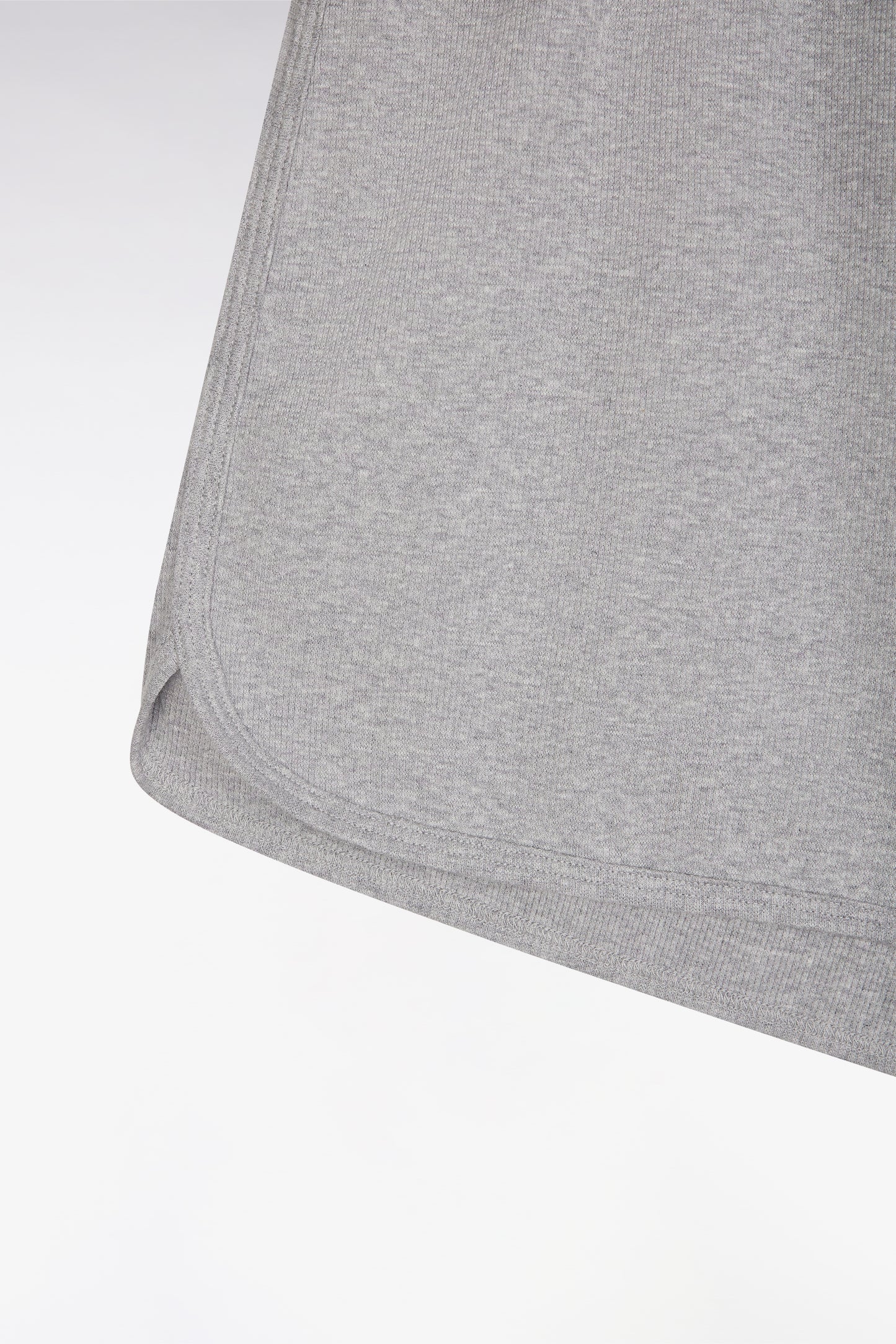 Short cotton pyjamas ribbed tank top white shorts grey - MISSING BOTTOMS