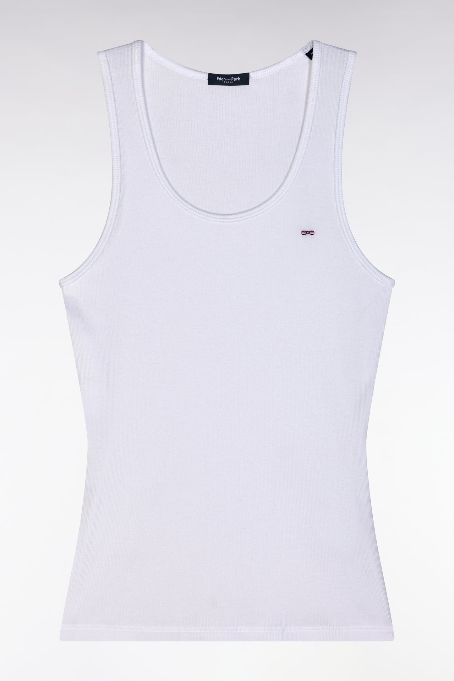 Short cotton pyjamas ribbed tank top white shorts grey - MISSING BOTTOMS